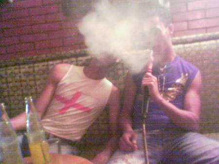 Au caf� de Chicha Sbata